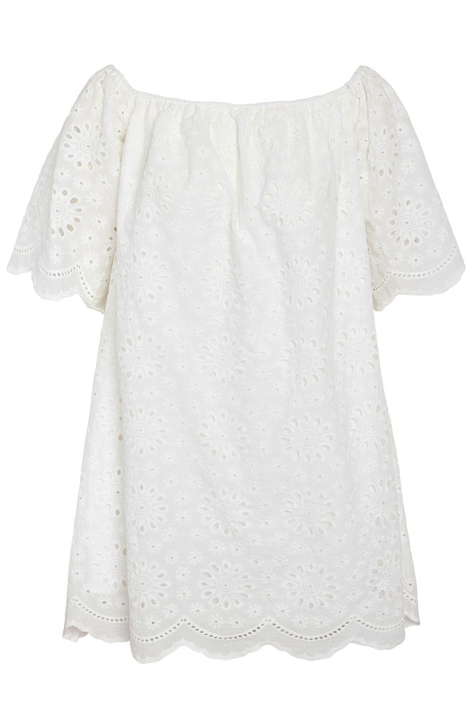 NMFIONA OFFSHOULDER BRODERIE ABK DR 27037156 Bright White